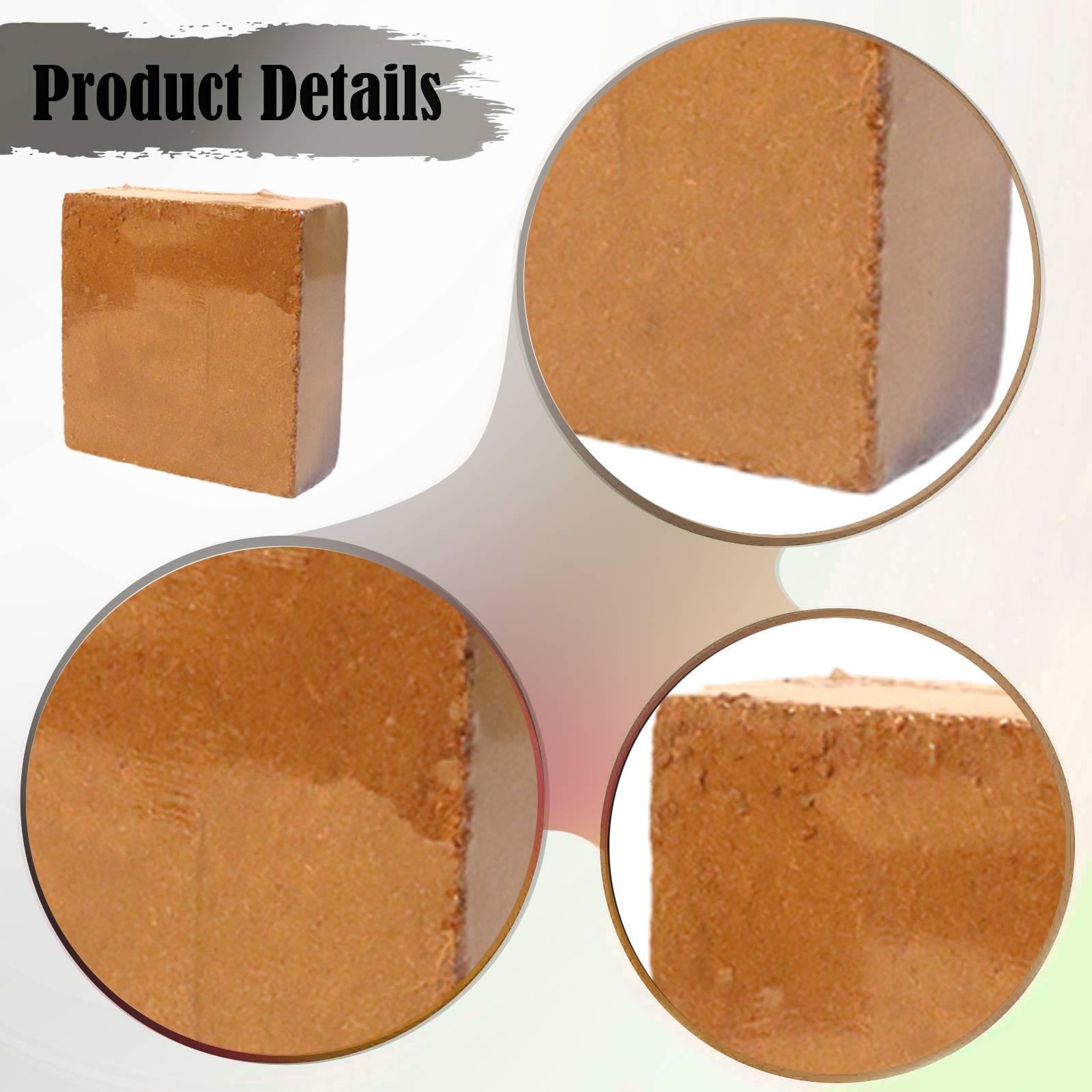 Coco Coir Block - Kokos-Coir-Block Natürlicher Pflanzsubstrat-Block für Setzlinge, Gartenbehälter