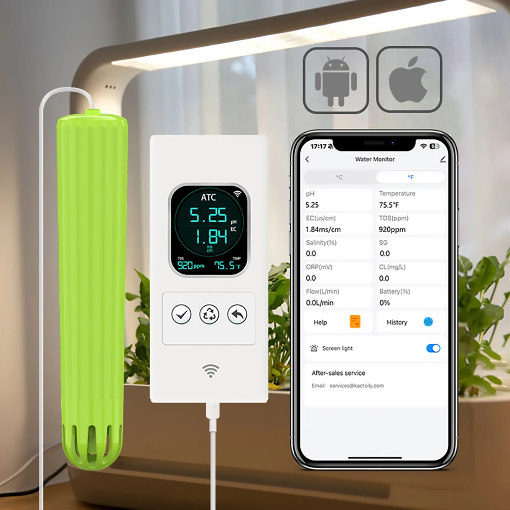 Urban Farming Gardening - Kactoily 4-in-1 WiFi-Sensor Urban Farming Kit