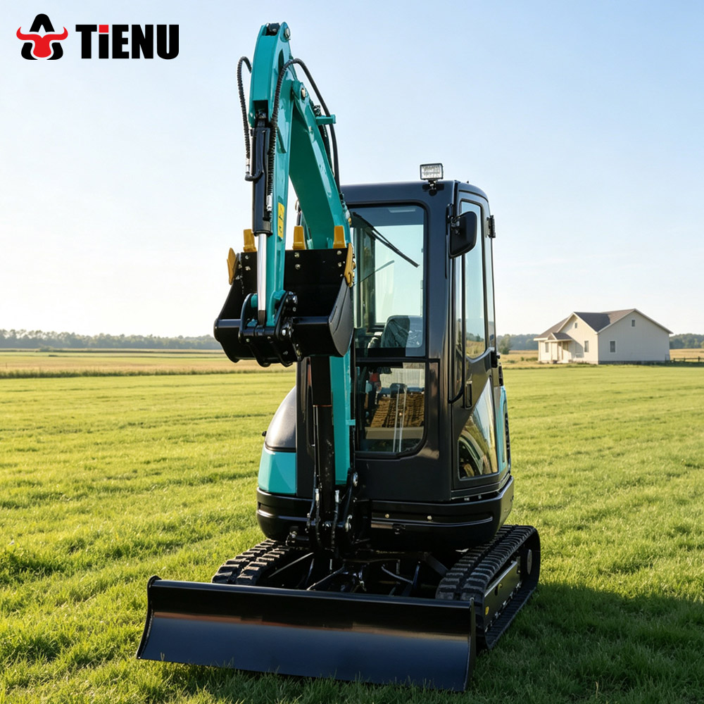 Urban Farming Gardening - Hydraulischer Mini-Bagger, Raupenbagger, entspricht den Euro-5-Emissionsstandards,