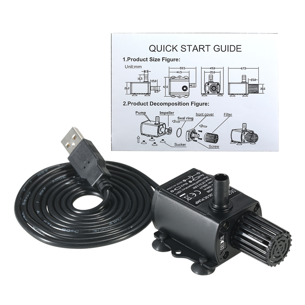 USB DC5V 4,8 W Ultra-leise Min – Water Pump Submersible Mini Bewertung und Preis